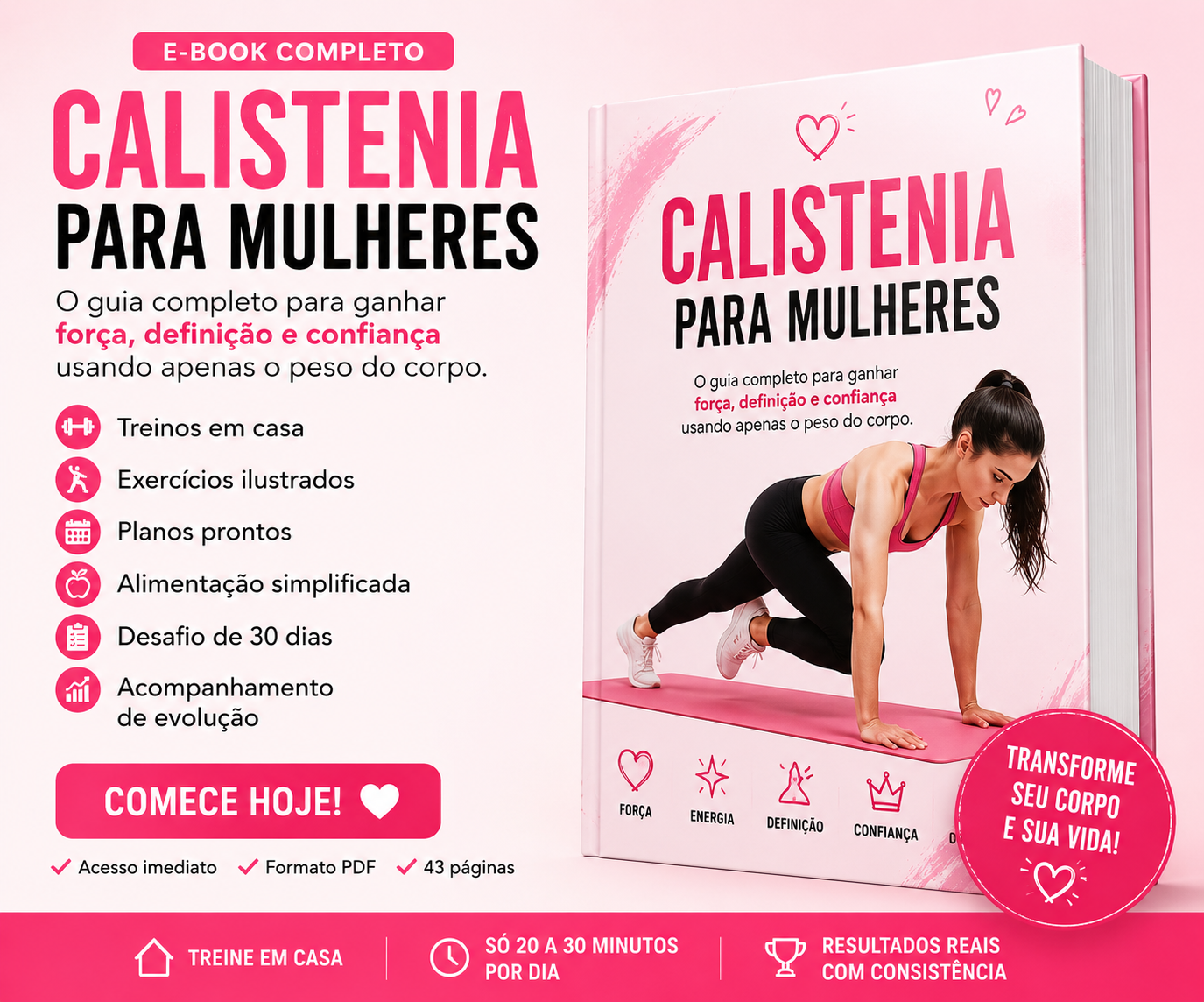 E-book Calistenia para Mulheres
